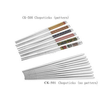 430 High Quality mirror polishing stainless steel chopsticks gift set